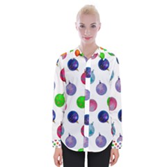 Christmas Balls Womens Long Sleeve Shirt