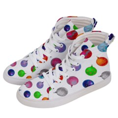 Christmas Balls Women s Hi-top Skate Sneakers by SychEva