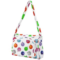 Christmas Balls Front Pocket Crossbody Bag by SychEva