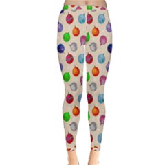 Christmas Balls Inside Out Leggings by SychEva