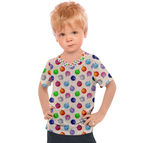 Christmas Balls Kids  Sports Tee by SychEva