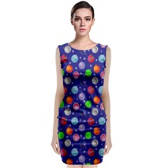 Christmas Balls Classic Sleeveless Midi Dress by SychEva