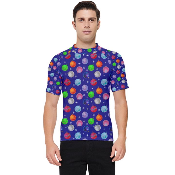 Christmas Balls Men s Short Sleeve Rash Guard