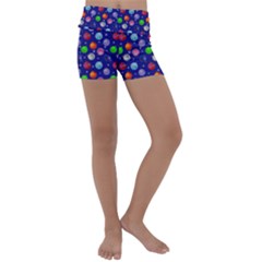 Christmas Balls Kids  Lightweight Velour Yoga Shorts by SychEva