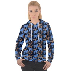 Blue Tigers Women s Overhead Hoodie by SychEva