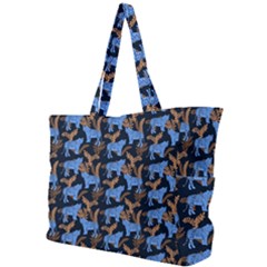 Blue Tigers Simple Shoulder Bag by SychEva