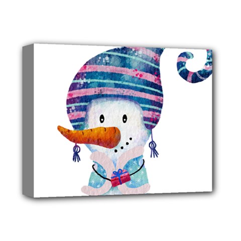 Snowman Deluxe Canvas 14  X 11  (stretched) by SychEva