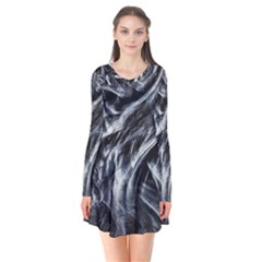 Giger Love Letter Long Sleeve V-neck Flare Dress by MRNStudios