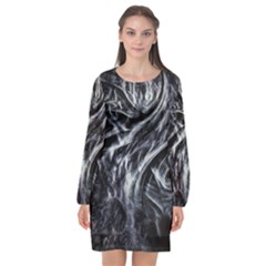 Giger Love Letter Long Sleeve Chiffon Shift Dress  by MRNStudios