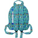 Green 50s Pattern Mini Full Print Backpack View2