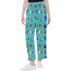 Green 50s Pattern Women s Pants 