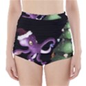 Octopus Black High-Waisted Bikini Bottoms View1