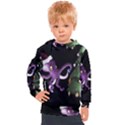 Octopus Black Kids  Hooded Pullover View1