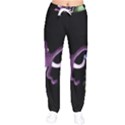 Octopus Black Women velvet Drawstring Pants View1