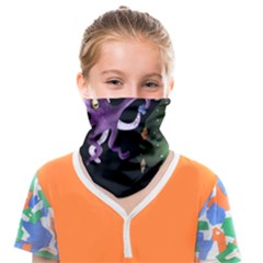 Octopus Black Face Covering Bandana (kids) by Blueketchupshop