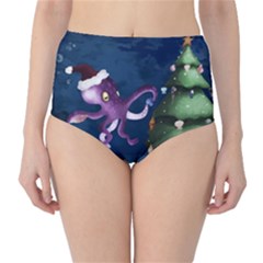 Octopus Color Classic High-waist Bikini Bottoms