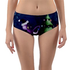 Octopus Color Reversible Mid-waist Bikini Bottoms by Blueketchupshop