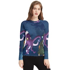 Octopus Color Women s Long Sleeve Rash Guard