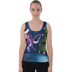 Octopus Color Velvet Tank Top by Blueketchupshop