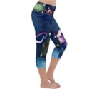 Octopus Color Lightweight Velour Capri Yoga Leggings View3