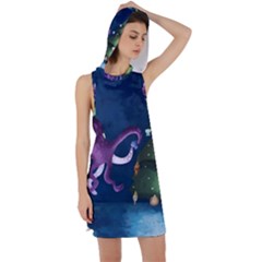 Octopus Color Racer Back Hoodie Dress by Blueketchupshop