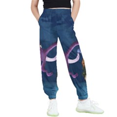 Octopus Color Kids  Elastic Waist Pants