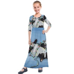 U Boji Kids  Quarter Sleeve Maxi Dress