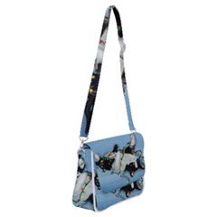 Christmas Cat Shoulder Bag With Back Zipper