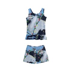 Christmas Cat Kids  Boyleg Swimsuit