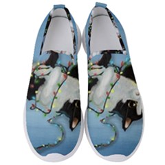 Christmas Cat Men s Slip On Sneakers