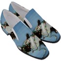 Christmas Cat Women Slip On Heel Loafers View3