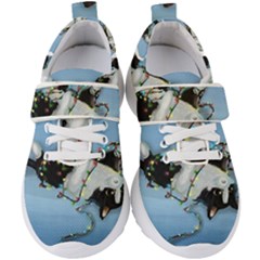 Christmas Cat Kids  Velcro Strap Shoes