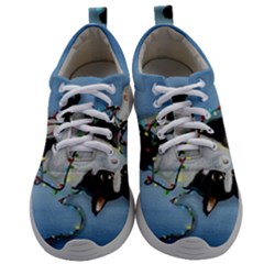 Christmas Cat Mens Athletic Shoes