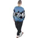 Christmas Cat Men s Long Sleeve Raglan Tee View2