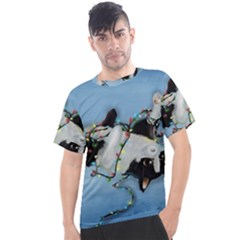 Christmas Cat Men s Sport Top