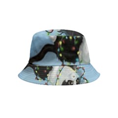 Christmas Cat Inside Out Bucket Hat (kids)