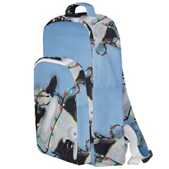 Christmas Cat Double Compartment Backpack