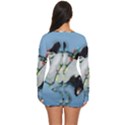 Christmas Cat Long Sleeve Boyleg Swimsuit View4