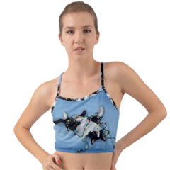 Christmas Cat Mini Tank Bikini Top