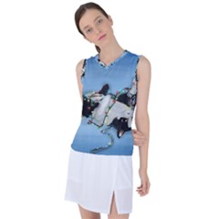 Christmas Cat Women s Sleeveless Sports Top by Blueketchupshop