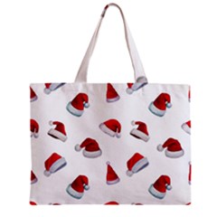 Red Christmas Hats Zipper Mini Tote Bag by SychEva