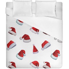 Red Christmas Hats Duvet Cover (california King Size) by SychEva