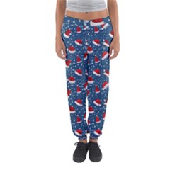 Blue Christmas Hats Women s Jogger Sweatpants by SychEva