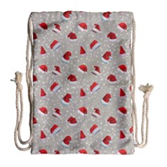 Santa Hat Drawstring Bag (large) by SychEva