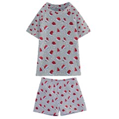 Santa Hat Kids  Swim Tee And Shorts Set by SychEva