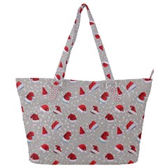 Santa Hat Full Print Shoulder Bag by SychEva