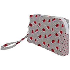 Santa Hat Wristlet Pouch Bag (small) by SychEva