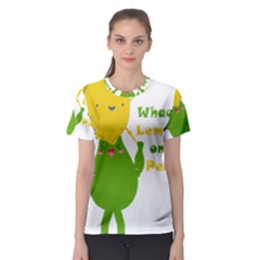 Lemon Over Pear Women s Sport Mesh Tee