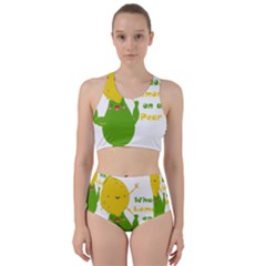 Lemon Over Pear Racer Back Bikini Set