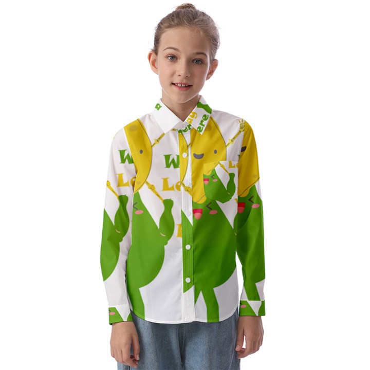 Lemon Over Pear Kids  Long Sleeve Shirt